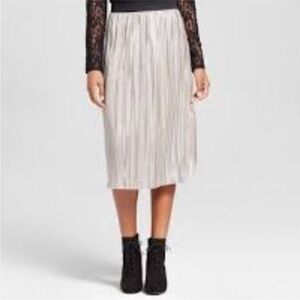 Charlotte Russe silver metallic maxi skirt